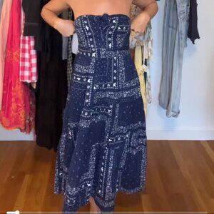 Target Bandana Pattern Midi Dress